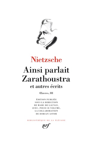 NIETZSCHE OEUVRES T3, de Friedrich Nietzsche | portada del libro