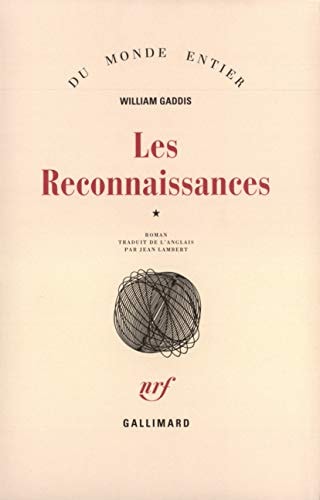 LES RECONNAISSANCES, de William Gaddis | portada del libro