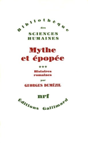 MYTHE ET EPOPEE T3, de Dumézil | portada del libro