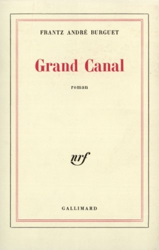 GRAND CANAL, de Burguet | portada del libro