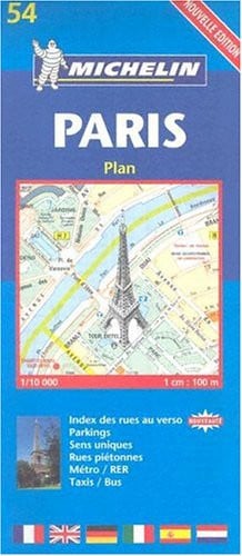 PLANO PLEGADO PARIS PLAN ET INDEX, de SIN AUTOR | portada del libro