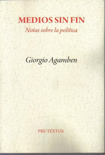 áMedios sin fin. Notas sobre la política, de Giorgio Agamben | portada del libro