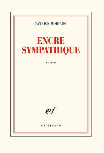 ENCRE SYMPATHIQUE, de Patrick Modiano | portada del libro