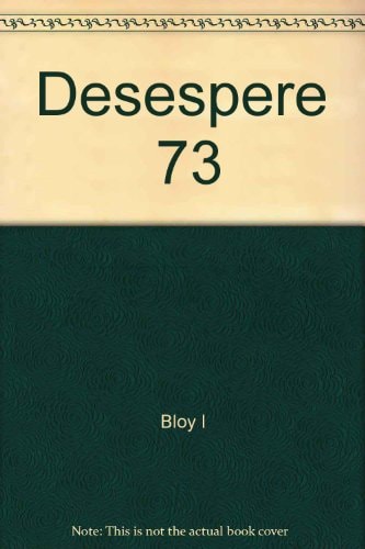 DESESPERE 73, de BLOY | portada del libro