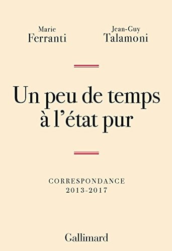 UN PEU DE TEMPS A L'ETAT PUR, de Marie Ferranti | portada del libro