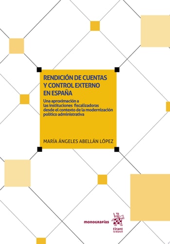 Rendición de cuentas y control externo en España, de Abellán López | portada del libro