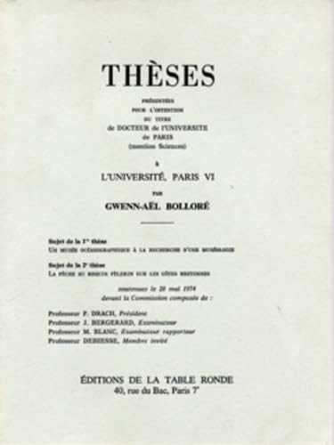 THESES BOLLORE, de Gwenn-Aël Bolloré | portada del libro