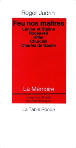 FEU NOS MAITRES, de Judrin | portada del libro
