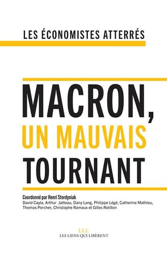 MACRON UN MAUVAIS TOURNANT, de ECONOMISTES ATTERRES | portada del libro
