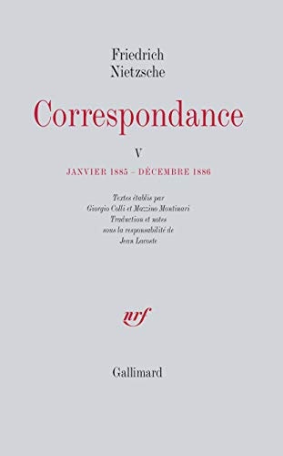 CORRESPONDANCE T5, de Friedrich Nietzsche | portada del libro