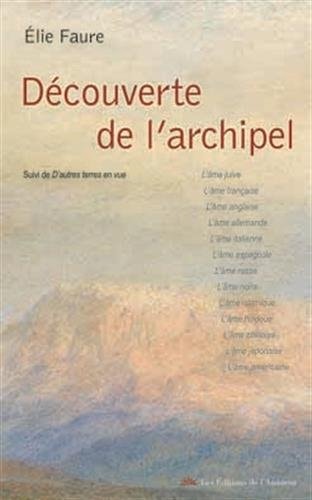 DECOUVERTE DE L'ARCHIPEL, de Élie Faure | portada del libro
