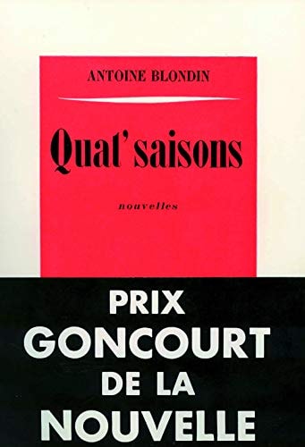 QUAT'SAISONS, de Blondin | portada del libro