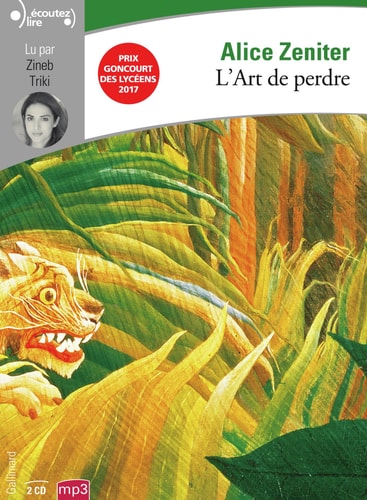 L'ART DE PERDRE CD, de Zeniter | portada del libro