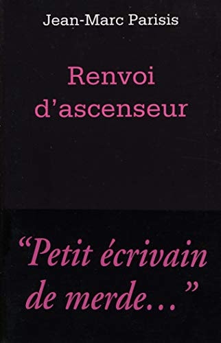 RENVOI D'ASCENSEUR, de Jean-Marc Parisis | portada del libro
