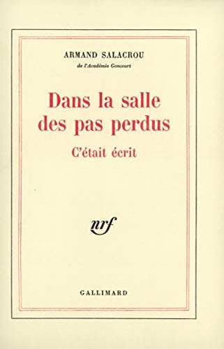 DANS LA SALLE DES PAS PERDUS T1, de Armand Salacrou | portada del libro