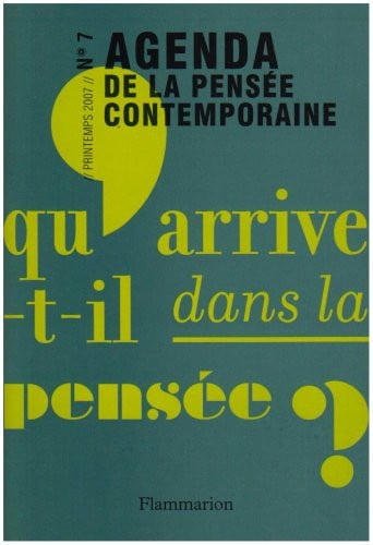 GENDA DE LA PENSEE CONTEMPORAINE N° 7, de JULLIEN FRANCOIS | portada del libro