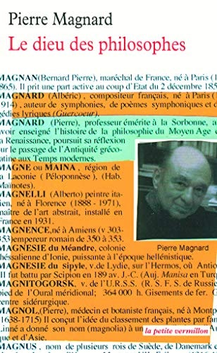 LE DIEU DES PHILOSOPHES, de Pierre Magnard | portada del libro