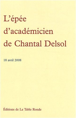 L'EPEE D'ACADEMICIEN DE CHANTAL DELSOL, de Raymond Boudon | portada del libro