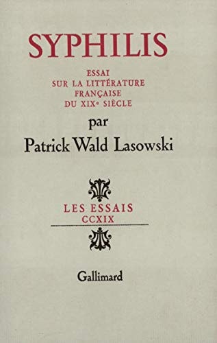 SYPHILIS, de Patrick Wald Lasowski | portada del libro
