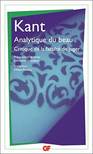 Analytique du beau, de KANT EMMANUEL | portada del libro