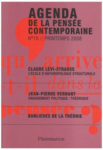 GENDA DE LA PENSEE CONTEMPORAINE N°10, de JULLIEN FRANCOIS | portada del libro