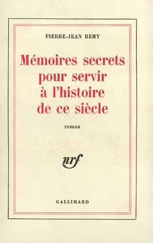 MEMOIRES SECRETS POUR, de Remy | portada del libro