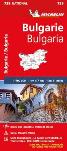 MAPA BULGARIA 1:700,000, de MICHELIN MOTORING AND TOURIST MAP | portada del libro