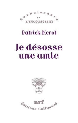JE DESOSSE UNE AMIE, de Patrick Mérot | portada del libro