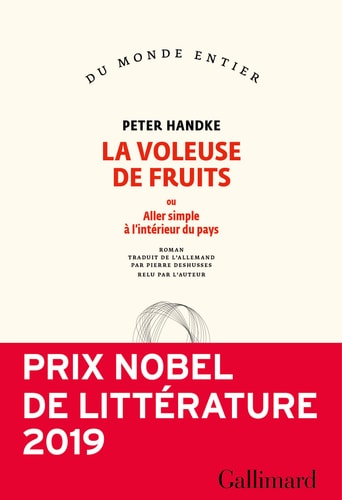 LA VOLEUSE DE FRUITS, de Peter Handke | portada del libro