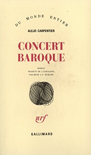 CONCERT BAROQUE, de Alejo Carpentier | portada del libro