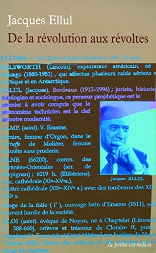 DE LA REVOLUTION AUX REVOLTES, de Jacques Ellul | portada del libro