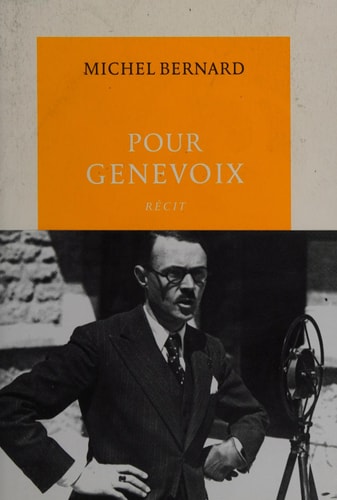 POUR GENEVOIX, de Michel Bernard | portada del libro