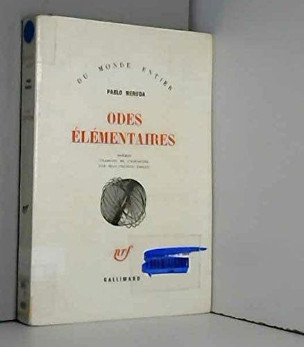 NOUVELLES ODES ELEMENTAIRES, de Pablo Neruda | portada del libro