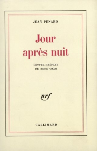 JOUR APRES NUIT, de Pénard | portada del libro