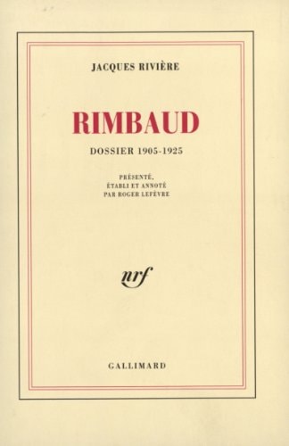 RIMBAUD, de Rivière | portada del libro