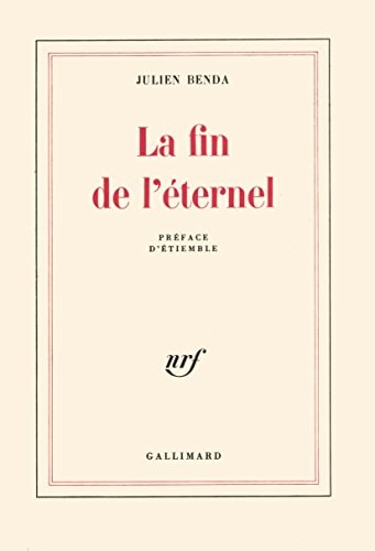 LA FIN DE L'ETERNEL, de Benda | portada del libro