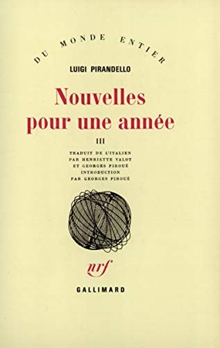 NOUVELLES POUR UNE ANNEE T3, de Luigi Pirandello | portada del libro