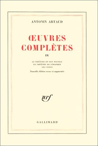 OEUVRES COMPLETES T4, de Antonin Artaud | portada del libro