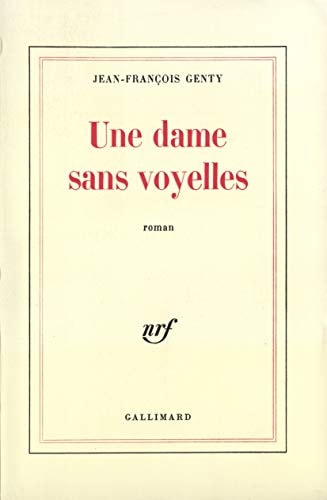 UNE DAME SANS VOYELLES, de Genty | portada del libro