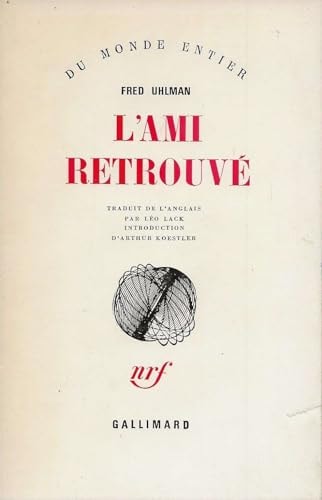 L'AMI RETROUVE, de Uhlman | portada del libro