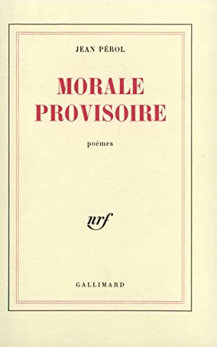 MORALE PROVISOIRE, de Pérol | portada del libro