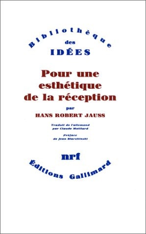POUR UNE ESTHETIQUE DE LA RECEPTION, de Jauss | portada del libro