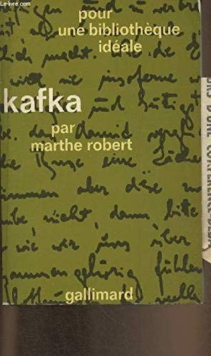 KAFKA, de Marthe Robert | portada del libro