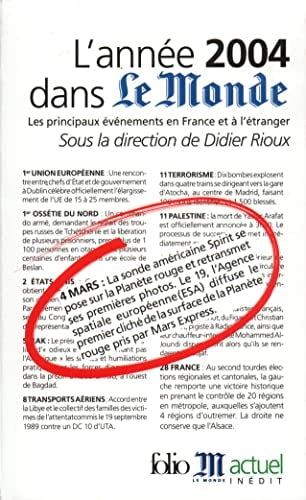 ANNEE 2004 DANS LE MONDE, de Collectifs | portada del libro