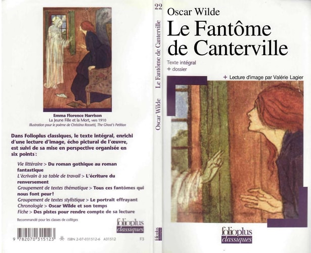LE FANTOME DE CANTERVILLE, de Oscar Wilde | portada del libro
