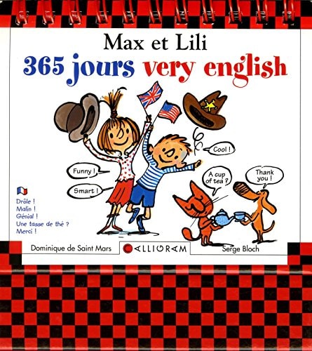 MAX ET LILI 365 JOURS VERY ENGLISH (CALENDRIER), de Dominique de Saint Mars | portada del libro