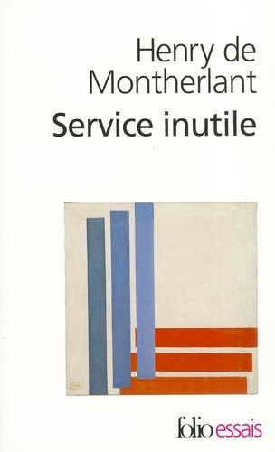 SERVICE INUTILE, de Henry de Montherlant | portada del libro
