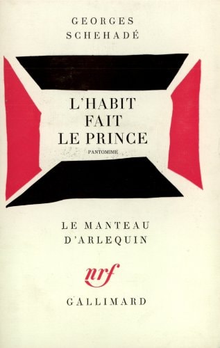 L'HABIT FAIT LE PRINCE, de Schehadé | portada del libro