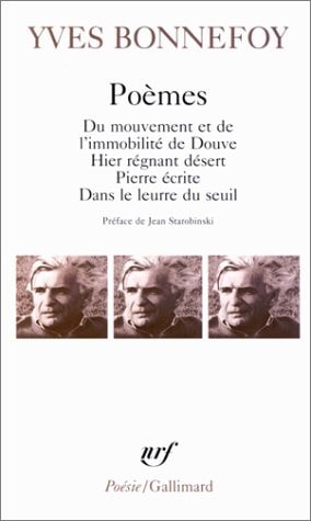 POEMES, de Yves Bonnefoy | portada del libro