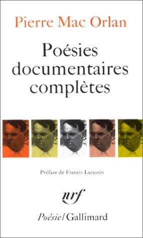 POESIES DOCUMENTAIRES COMPLETES, de Mac Orlan | portada del libro